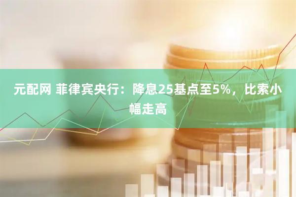 元配网 菲律宾央行：降息25基点至5%，比索小幅走高